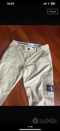 Pantaloni Cargo Beige Calvin Klein