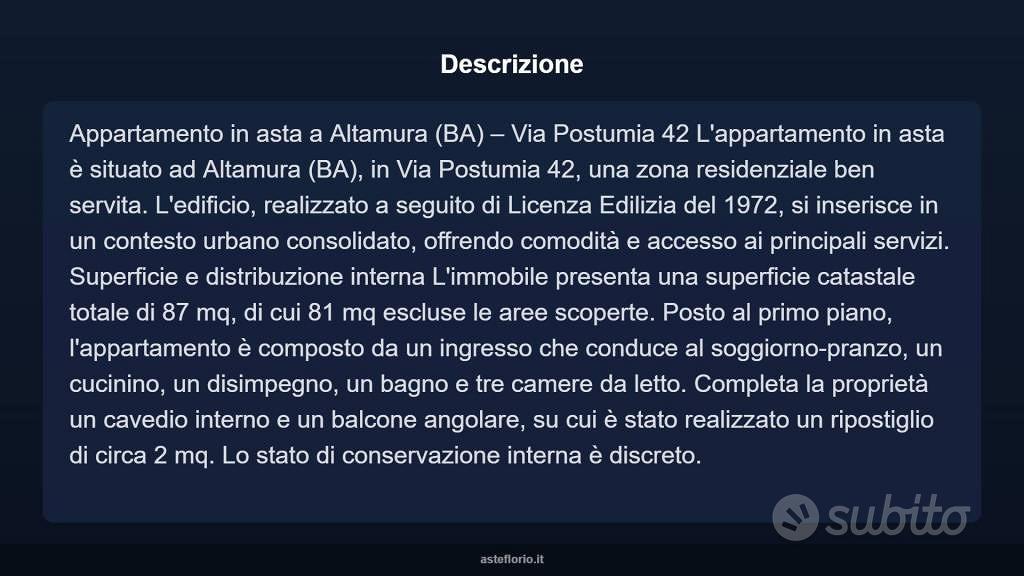 Appartamento – Altamura, Bari - Vista 3