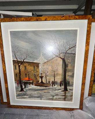 quadro Maggioni Ferma (Milano piazza fontana)