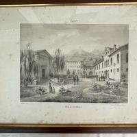 Stampa antica, Villa Rosada, metà 1800