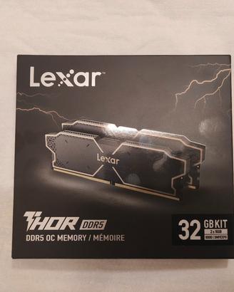 RAM DDR5 lexar 6000 CL 32 32Gb 
