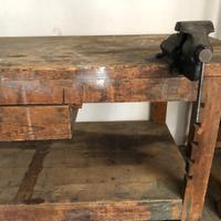 Tavolo da falegname antico