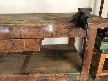 Tavolo da falegname antico
