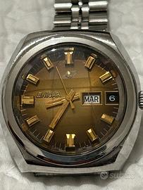 Enicar automatico vintage anni 70 day date golden