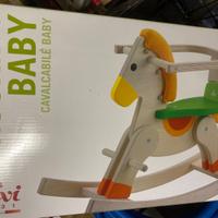 Cavallo a dondolo in legno Sevi