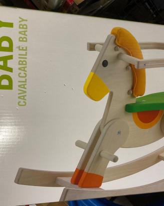 Cavallo a dondolo in legno Sevi