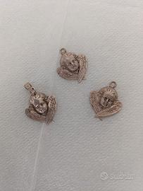 3 angioletti ciondolo argento 925