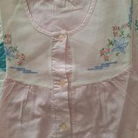 Camicia da notte in cotone, manica corta donna