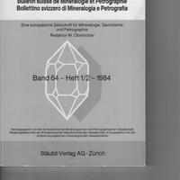 BOLLETTINO SVIZZERO DI MINERALOGIA E PETROG. ecc.