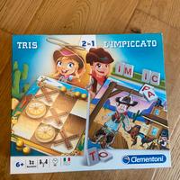 Clementoni gioco 2 in 1. Impiccato piú tris