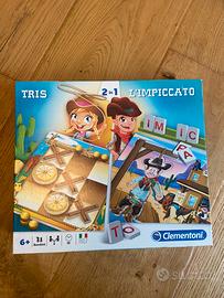 Clementoni gioco 2 in 1. Impiccato piú tris