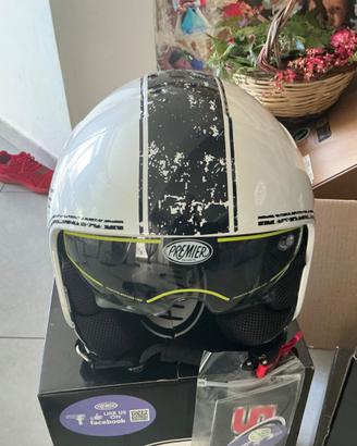 Casco jet aperto moto e scooter premier rocker or8