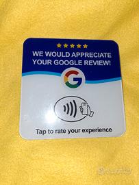 targhetta NFC Google Review 
