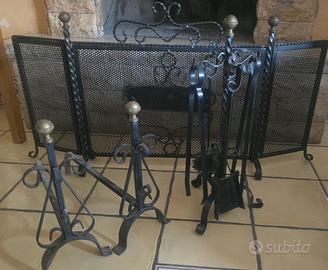 kit di camino set 3 pezzi