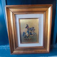 Gonzaga,serigrafia/olio su lastra ottone