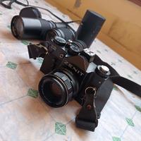 Macchina fotografica Zenith 12 con accessori 