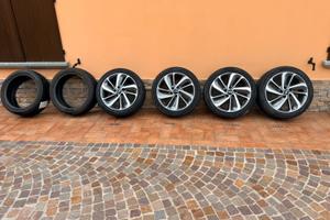 6 gomme invernali con 4 cerchi originali kia Niro