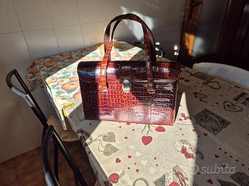 Borsa da donna in coccodrillo