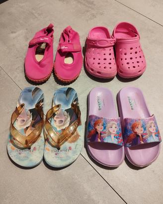 Lotto ciabatte estive bambina N°29