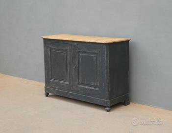 Credenza due ante laccata Shabby Chic top in pino