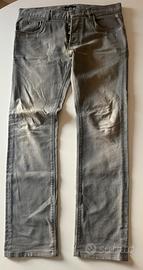 prada jeans grigi taglia 32