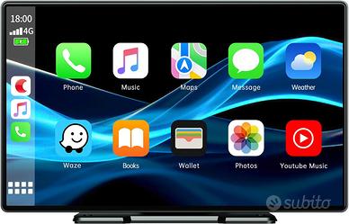 MONITOR AUTO 9" AUTORADIO WIRELESS ANDROID BT