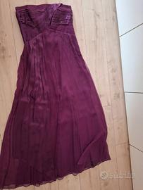 Vestito lungo lilla viola atelier