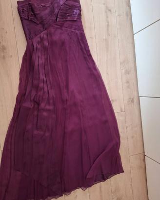 Vestito lungo lilla viola atelier