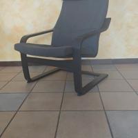 poltrona sospesa a dondolo POANG ikea