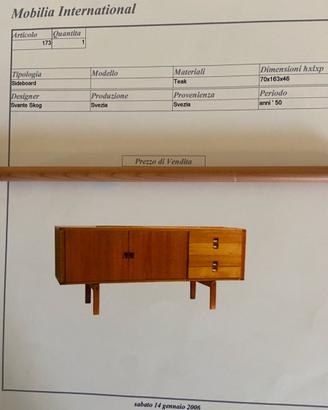 Credenza Sideboard svedese
