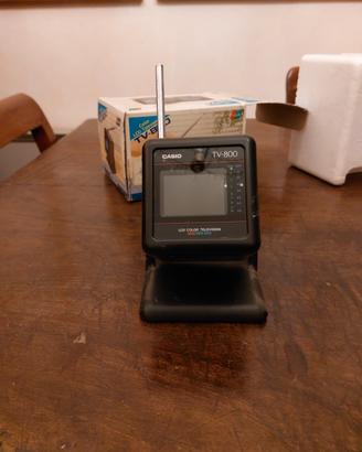 Mini televisione 1,8" Casio TV 800 vintage con box