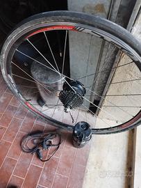 kit x bici da strada completo , batteria rigenerat