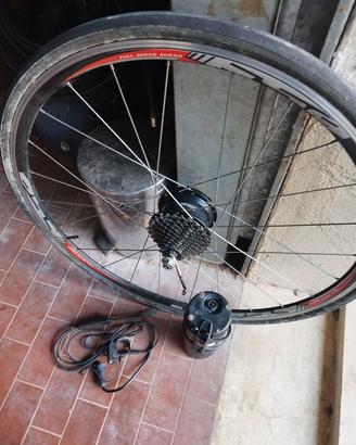 kit x bici da strada completo , batteria rigenerat