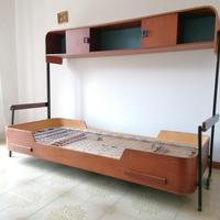 LETTO SINGOLO VINTAGE MODERNARIATO ANNI 60