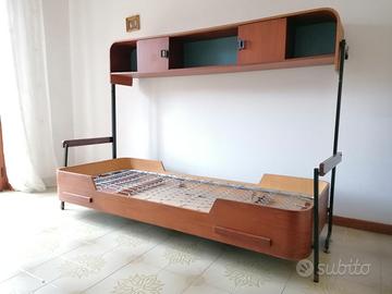 LETTO SINGOLO VINTAGE MODERNARIATO ANNI 60