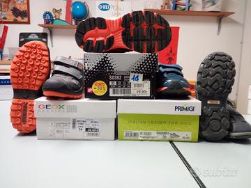 N° 3 paia scarpe bambino geox lotto primigi