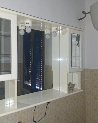 mobile bagno con specchio e luci integrate 