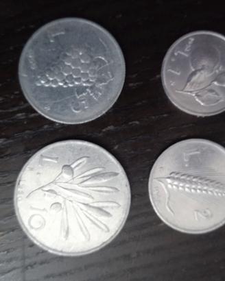 Serie 4 monete Italiane anni 1948-1950