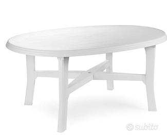 Tavolo giardino bianco plastica