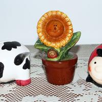 Salvadanai animaletti: MUCCA, GIRASOLE, COCCINELLA