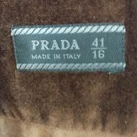 camicia velluto Prada uomo marrone taglia M