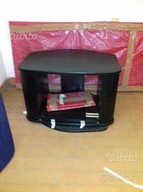 Mobile porta tv-piattaf.girevole-porte in cristall