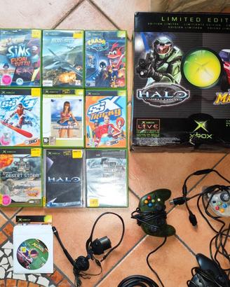 XBox 1 Limited Edition con scatola e giochi