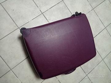 Valigia rigida Delsey  vintage anni 90 bordeaux 