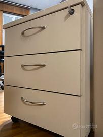 CASSETTIERA UFFICIO/STUDIO (colore: tortora)