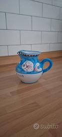 Bricco latte in ceramica artigianale "Solimene"