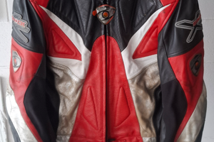 Tuta suomy spezzata in pelle