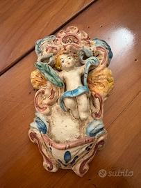 Acquasantiera in ceramica