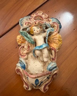 Acquasantiera in ceramica