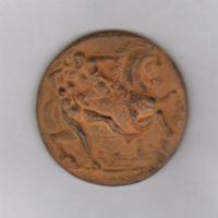 medaglia in bronzo per la Citta' di Enna , 1980